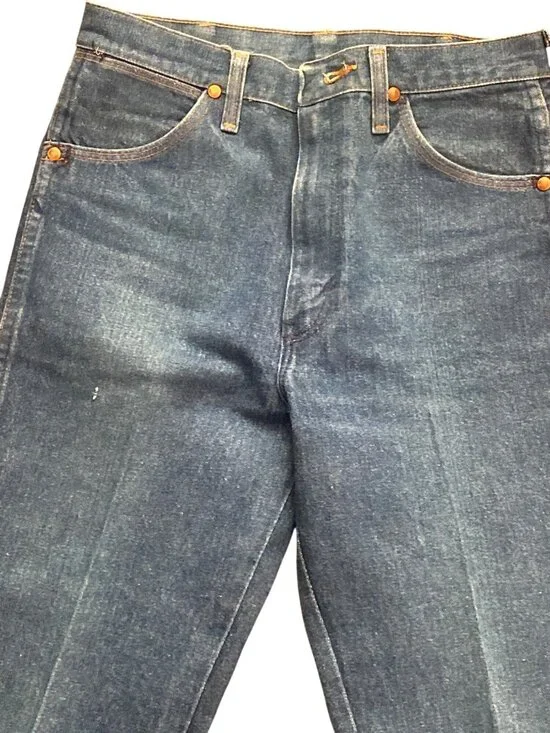 Vintage Wrangler Cowboy Cut Straight Leg Printed Women’s Jeans 31x36 USA Talon - Picture 4 of 15